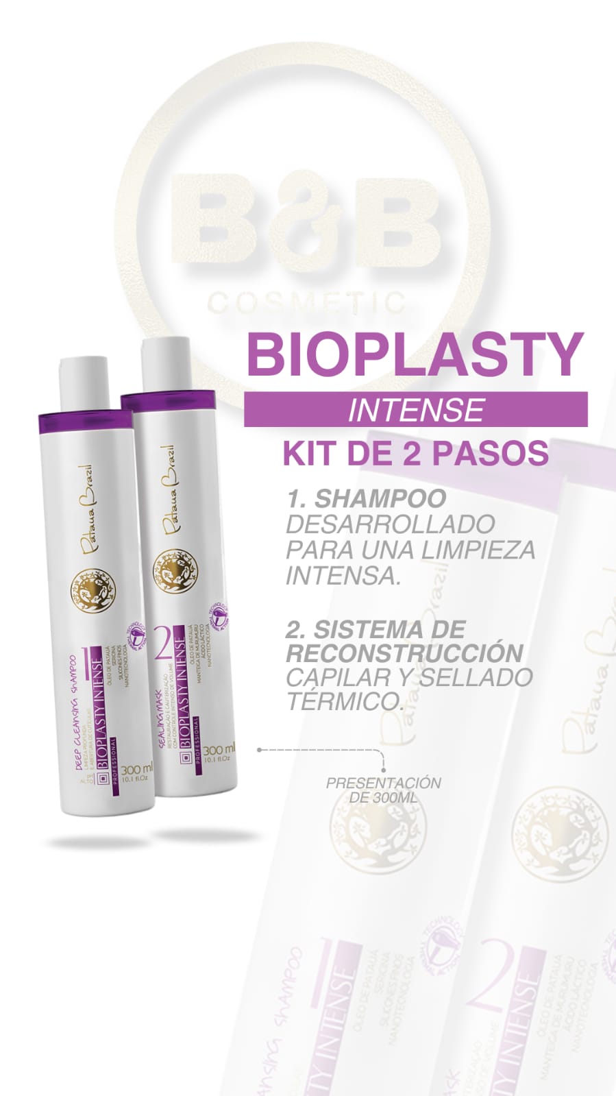 KIT de Alisado Progresivo Bioplasty Intense 300 Ml