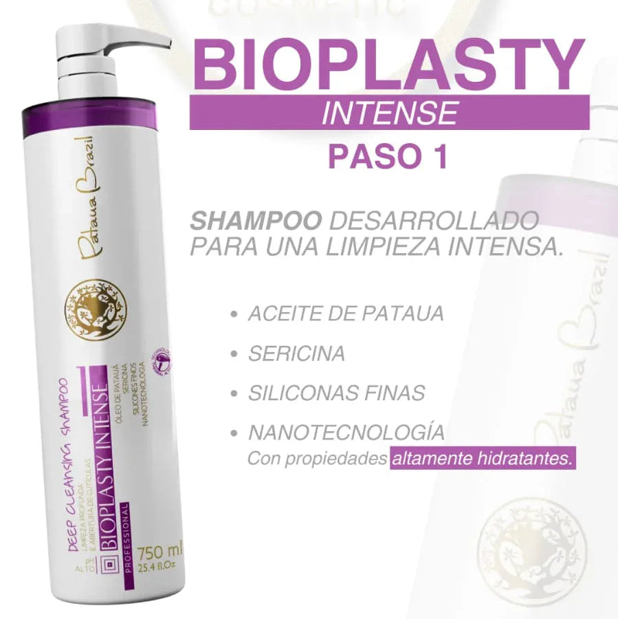Bioplasty Intense Deep Cleasing Shampoo 750Ml Paso 1 - PatauaBrazilColombiaOficial