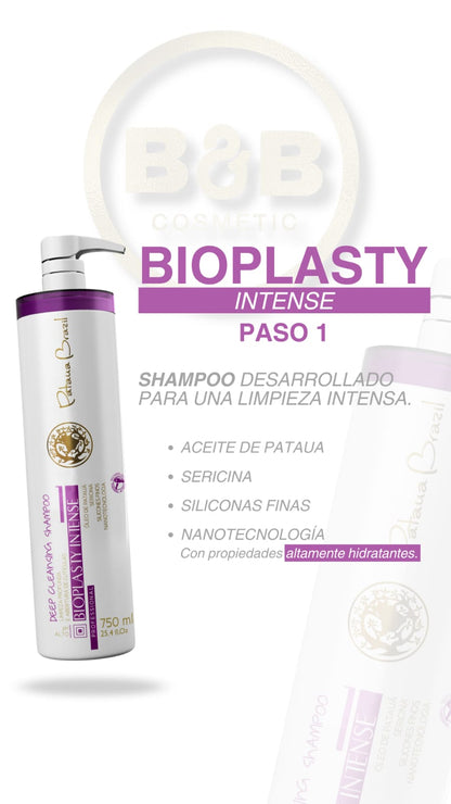 Bioplasty Intense Deep Cleasing  Shampoo 750Ml Paso 1