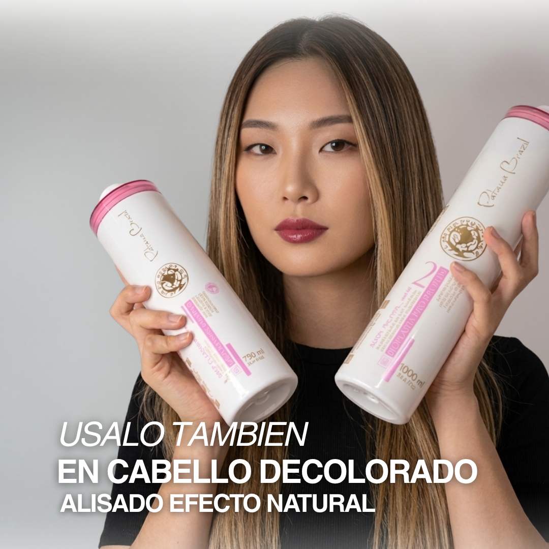alisado profesional que controla el frizz, aporta brillo y deja un efecto liso natural. Ideal para cabellos con volumen y rebeldes.